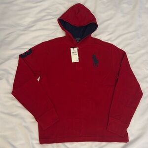 Ralph Lauren long sleeve hooded jersey, big boys, size 14-16